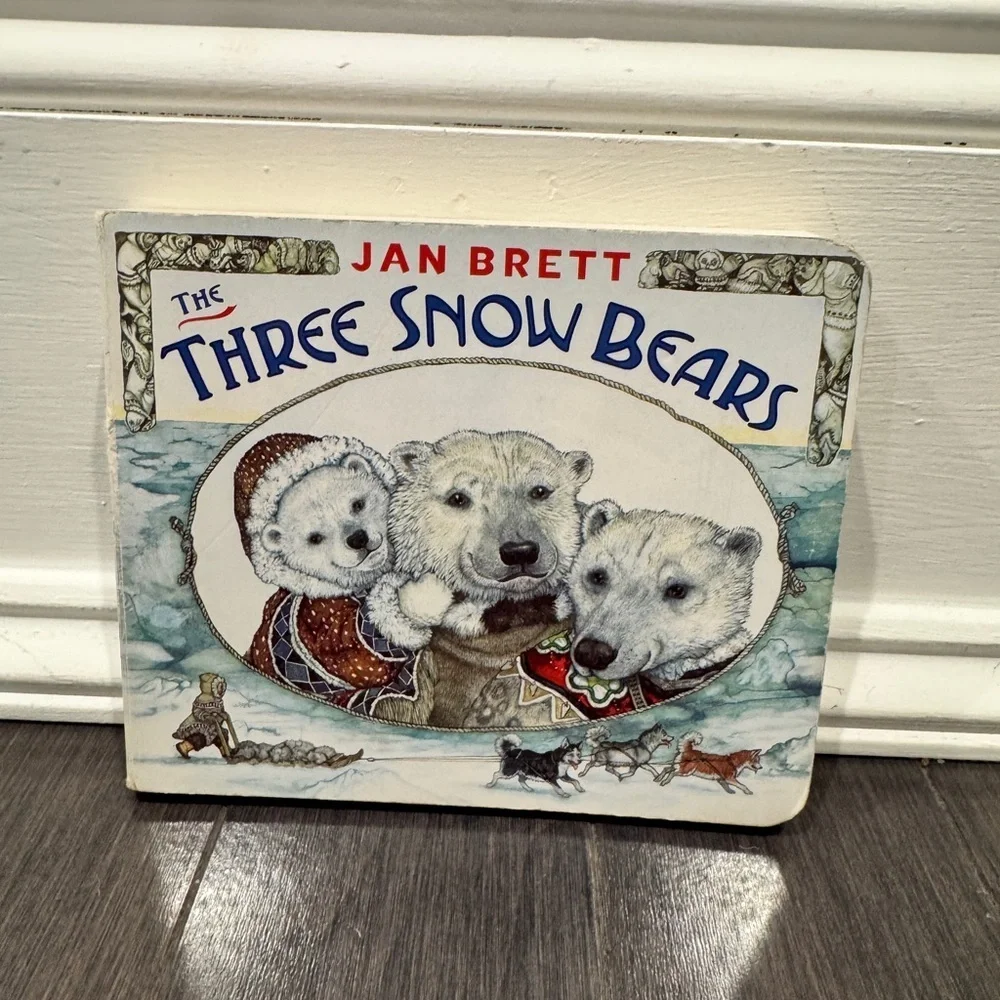 The Three Snow Bears Board Book by Jan Brett Kids Toddlers